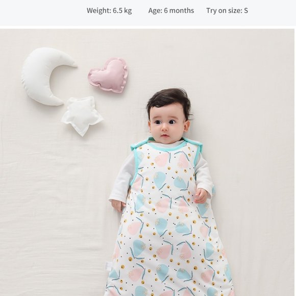 High End Comfort Cotton Baby sleeping bags for spring and autumn(S) - Picture 2 of 16